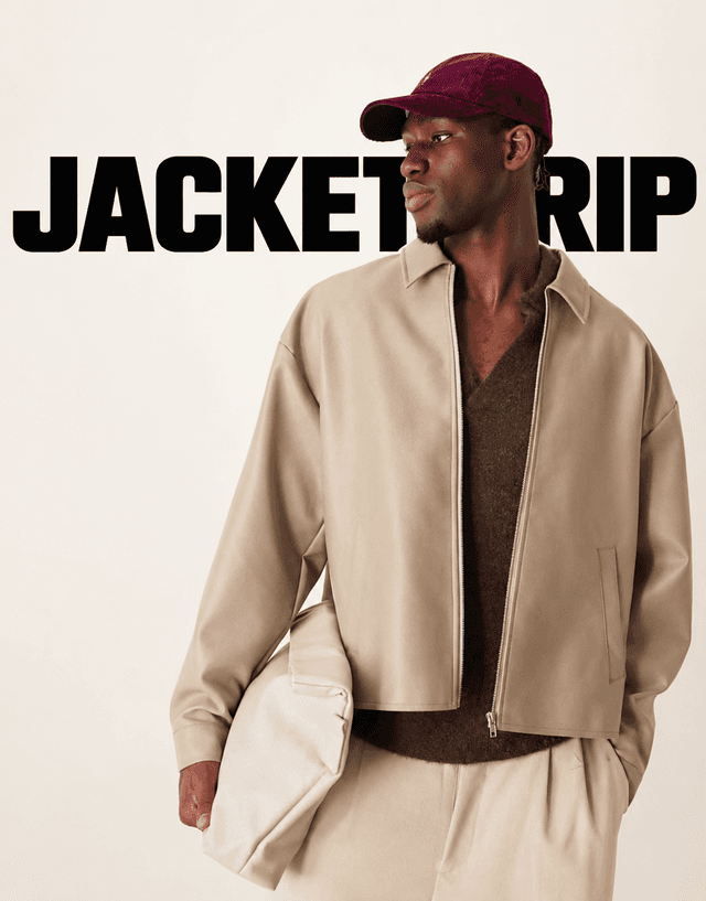 BEIGE LEATHER JACKET
