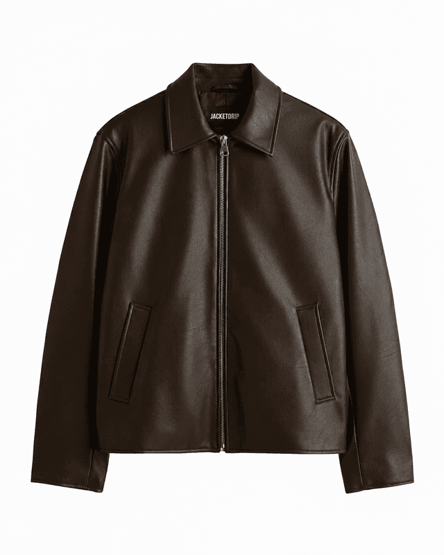 BROWN LEATHER JACKET