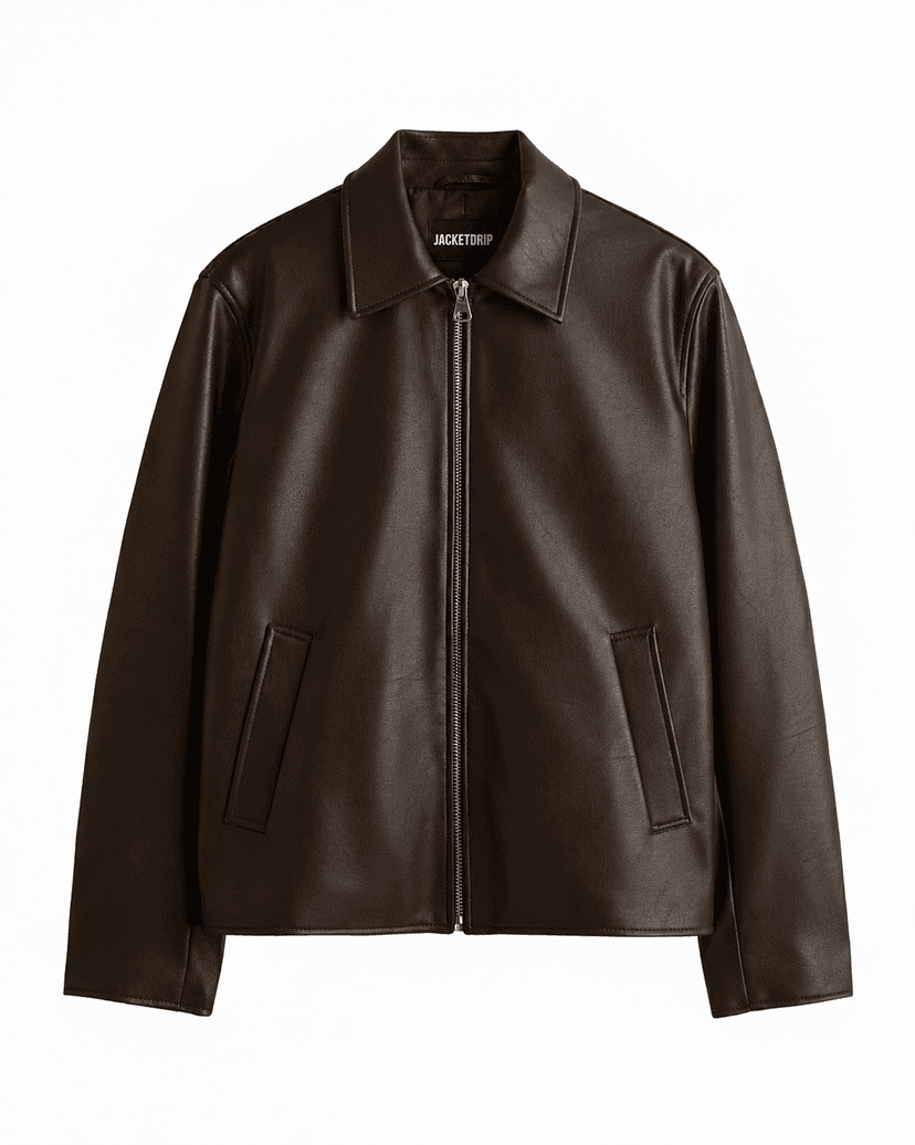 BROWN LEATHER JACKET